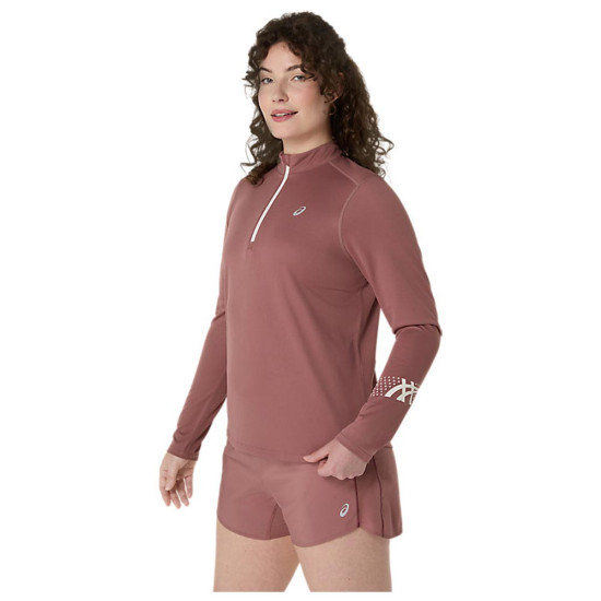 Asics Γυναικεία μακρυμάνικη μπλούζα Icon 1/2 Zip Long-Sleeve Tee